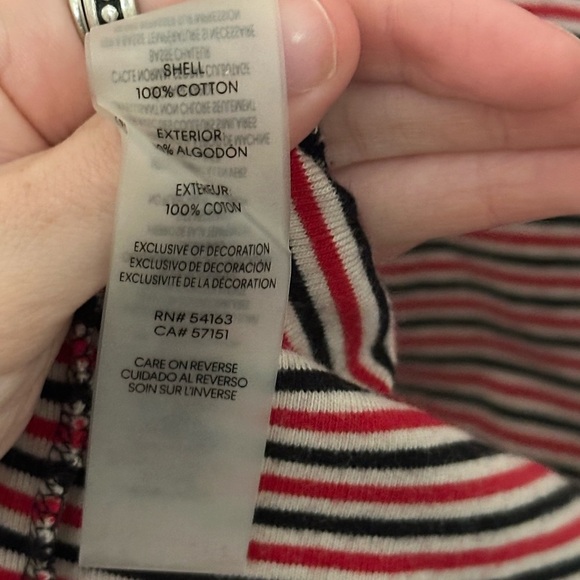 Calvin Klein Red Striped Bodycon Mini Dress with Logo size small - Picture 5 of 5